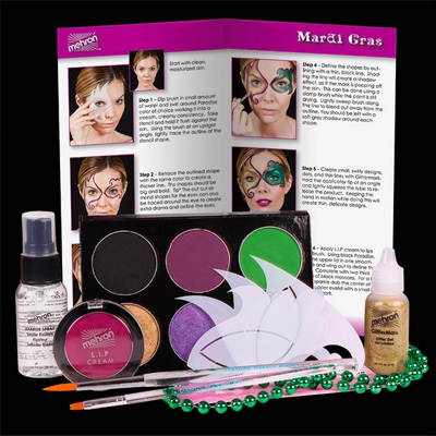 Mehron Maskeeraussetti Mardi Gras -tuotteet